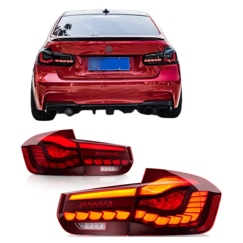 Lampada posteriore a Led stile Dragon scale lampada fanale posteriore serie 3 con indicatore sequenziale per BMW F30 F35 F80 2013-2019
