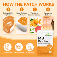 Patch de soutien métabolique SOLOTREE avec extrait de peau d'orange et de thé vert, patchs transdermiques bien-être pour l'équilibre, la concentration et la vitalité