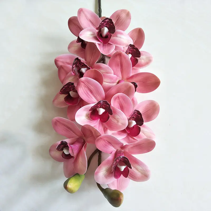 93cm office Home Shop Decor Wedding Flower Arrangement 10 heads real touch Artificial orchid Flower