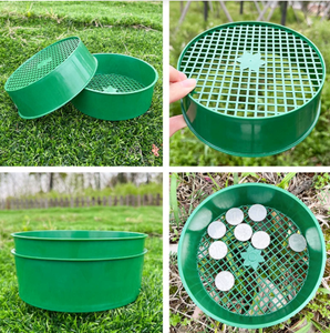 Plantation et filtrage du sol <span class=keywords><strong>Pierre</strong></span> gravier particules de sol tamis outil de tamisage du sol vert - Product Image 3