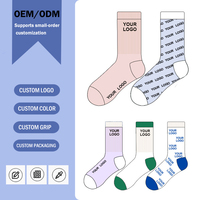Chaussettes de sport en coton tricoté à séchage rapide avec logo personnalisé pour marque de sport OEM