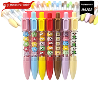Stylo d'examen pour étudiants, créatif, amusant, DIY, mignon, à séchage rapide, encre gel noire, plastique durable, anti-stress, empilable, à action par pression