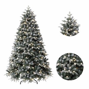 White Snow Flocking Artificial Christmas <b>Tree</b> with <b>Led</b> <b>Lights</b> Pvc Luxury Christmas <b>Tree</b> for the Holiday Indoor Christmas <b>Tree</b> - Product Image 2