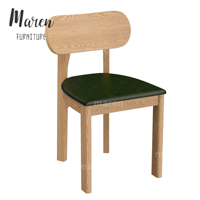 Ensemble table et chaises de restaurant moderne en bois massif, sièges en bois pour café, restauration rapide, pizzeria, hamburgers, café