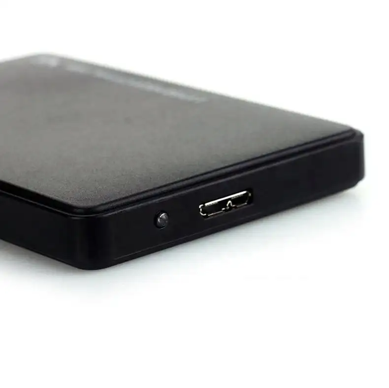 Caja y bolsas de disco duro externo portátil USB3.0 de 2,5 pulgadas para SATA SSD o Hdd