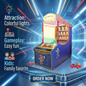 Down the Clown: Gioco di Lancio di Palline a Tema Carnevalesco con Parete di Recupero Punti per Centri di Intrattenimento Familiare - Product Image 4