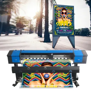 Large format printer 1.8m 3,2m flex banner printing digital inkjet printer with xp600 i3200 printhead