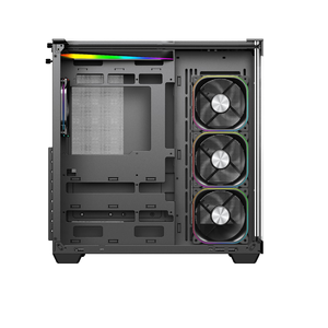Venta caliente ATX Full Tower Pc Case Gaming Computer Cases Caja de PC de vidrio templado de tres lados con tira de LED en forma de L - Product Image 5