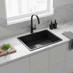 [BAEKJO] ENAMEL 540 BLACK ENAMEL COLOR SINK glossy color finish giving premium resistance to stains and daily <b>scratches</b> - Product Image 3