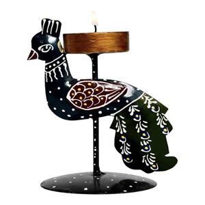 Élégant accessoire de décoration de bureau en aluminium motif paon - Design artistique léger qui rehausse l'esthétique du bureau - Product Image 1