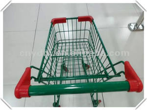 Carrito de compras Chapado en polvo para niños, carrito de juguete para supermercado, precio de fábrica - Product Image 6