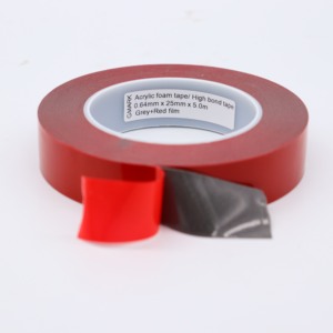 Cinta Adhesiva de Espuma Acrílica de Doble Cara, Roja, Resistente al Agua, de Alta Resistencia, <span class=keywords><strong>para</strong></span> Automóviles, Metal Pintado, Plásticos e Industria - Product Image 3