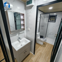 Rumah Kontainer Modul Kontainer Desain Modern untuk Penggunaan Luar Ruangan untuk Kantor 4 Kamar Tidur 2 Kamar Tidur Antarmuka Tenaga Surya
