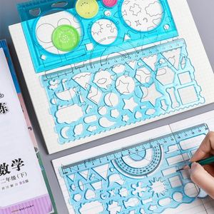 Regla de Plástico Multifuncional para Estudiantes, Reglas Creativas de Papelería para la Escuela - Product Image 3