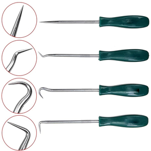 Hot Sale 4Pcs 135mm Car Auto Vehicle Oil Seal Screwdrivers Set O-Ring Seal Gasket <b>Puller</b> Remover Pick Hooks Repair Tools for Car - Product Image 3