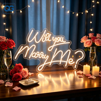 Enseigne néon LED personnalisée OEM « Veux-tu m'épouser ? » avec panneau acrylique pour proposition romantique, toile de fond et décoration de photomaton