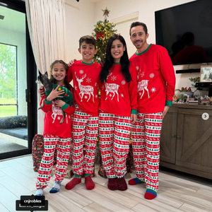 Maßgeschneiderte Dinosaurier-Weihnachts-Familien-Pyjamas, Mutter-Tochter Übergrößen-Loungewear-<span class=keywords><strong>Sets</strong></span>, Weiche Schlafanzüge für Mädchen und Kinder - Product Image 3