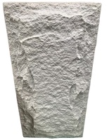 Design moderne PU faux champignon panneau mural en pierre artificielle 50mm fausse pierre placage de peau revêtement extérieur grande dalle