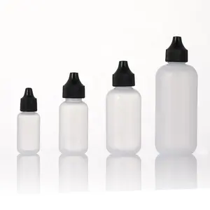 Personalizzato 5ml 20ml 30ml 60ml 120ml campione vuoto LDPE contagocce bottiglia di plastica spremere bottiglia parrucca di pizzo bottiglia di colla olio liquido per unghie