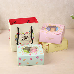 Vente directe d'usine, boîte à macarons en forme de <span class=keywords><strong>livre</strong></span>, 6 compartiments, auto-assemblante, recyclable, papier alimentaire, gaufrage, revêtement UV - Product Image 5