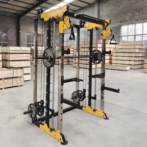 Wholesale Commercial Gym Fitness Strength Training Multifunctional Smith Squat Rack Machine DY-6002