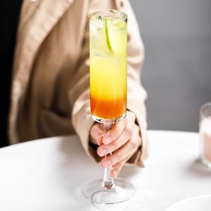 Cylindre de 6 oz pour verre à flûte, style américain luxueux, recyclable, utilisation en bar et restaurant, logo personnalisé, fabriqué au Vietnam - Product Image 5