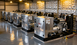 低噪音柴油发电机组 400 千瓦 500 千伏安 50/60 赫兹 三相 1500/1800 转/分钟 远程启动 开架式 品牌控制器 ATS - Product Image 5