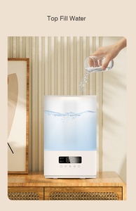 Runal 4L thông minh siêu âm độ ẩm không khí với nước nóng UV và LED ánh sáng ban đêm khuếch tán hương thơm điều khiển từ xa cho nhà hương liệu - Product Image 6