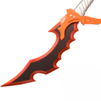 Beliebter 55cm 1,3kg Ritterkiller Einzelklinge (Rot+Ständer) für Cosplay-Sammlung