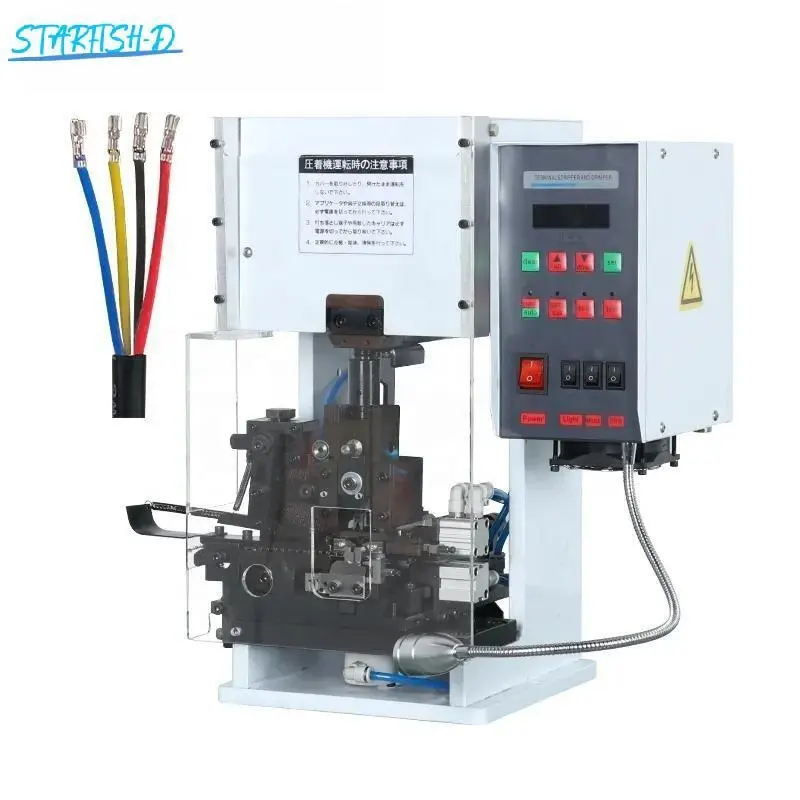 Semi-Automatic Core Wire Stripping Terminal Crimping Machine for Molex JST XH Cable Terminal Crimp Machine