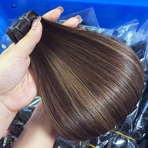 <span class=keywords><strong>Capelli</strong></span> Remy Vietnamiti per Extension a Doppia Trama, Fasci per Cucitura e Tessitura, Qualità Professionale, Tutti i Colori - Product Image 1