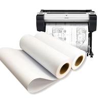 Giyim Endüstrisi için Kaliteli 80 gr Beyaz CAD Plotter Kağıt Rulosu