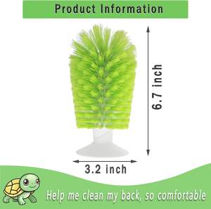 Cepillo exfoliante <span class=keywords><strong>de</strong></span> tortuga exfoliante con ventosa Shell Clean tortugas cepillo para rasguños en la espalda para eliminar tortuga Shell Scutes <span class=keywords><strong>barro</strong></span> suciedad - Product Image 5