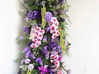 Panneau mural de fleurs artificielles SPR pour bouquet de mariée, simulation de fond de scène, décoration florale pour fête de mariage