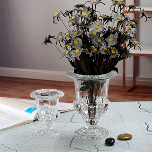 Jarrón de Cristal Transparente de Lujo para Decoración del Hogar, con Base, Estilo Rumano, para Dulces - Product Image 4