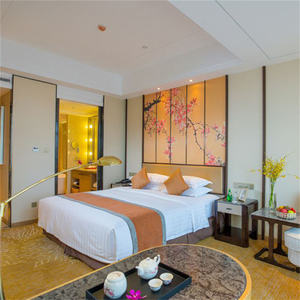 Juego de Muebles de Dormitorio para Hotel de 5 Estrellas, Cama Queen o King Personalizada con Cabecera y Mesitas de Noche para Hostelería Comercial de Lujo - Product Image 1