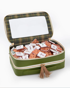 Sac de rangement de luxe FuPai pour Mahjong, moderne, écologique, imperméable, pliable, en PVC transparent, style américain, avec fermeture éclair et franges pour <span class=keywords><strong>poker</strong></span> - Product Image 2