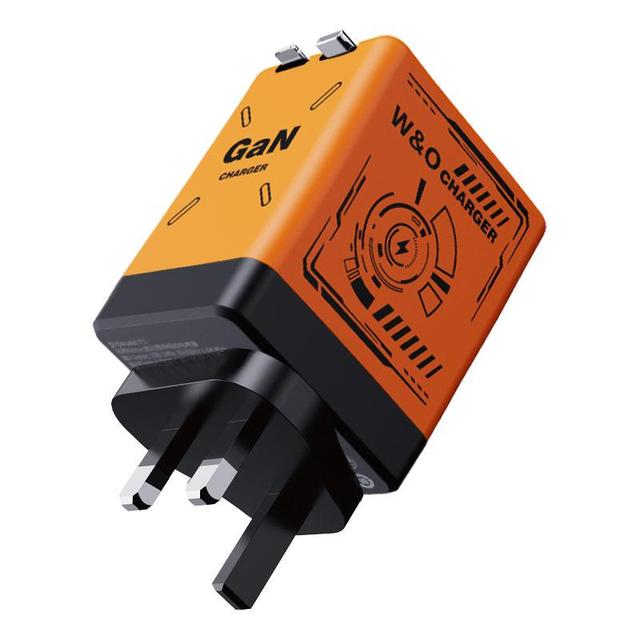 GaN Charger Compatible with 20W FastCharger with Retractable Type-C and LigtingCable,Portable Adapter