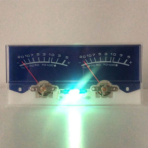 Mini besar Digital Panel menara <span class=keywords><strong>Stereo</strong></span> Dual Analog LED Level Vu Meter indikator penguat suara jarum grosir elektronik - Product Image 3