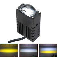 Nouveau projecteur LED moto 25W 12V 6500K avec lentille de phare laser simple mini matrice 1,5 pouce et lentille de projecteur Bi-LED