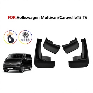 บังโคลนรถยนต์ Volkswagen Multivan T5 T6 พลาสติกสีดำ ปี 2008-2020 - Product Image 5