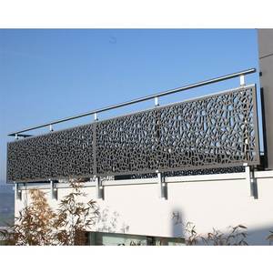 Planches découpées au laser pour balcon extérieur Clôture de jardin Système de garde-corps modulaire en aluminium découpé au laser CNC personnalisé - Product Image 3