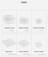 Présentoir personnalisé pour produits de gommage, support à bijoux en acrylique dépoli et vitrines de présentation, fabricant d'ornements faciles à réaliser
