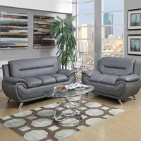 Winforce amerikanisches klassisches PU-Sofa Kombination Luxus modernes Sofa Couch 1 2 3 Sitze Wohnzimmer Möbel Ledersofa-Set