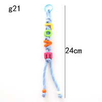 Nouveauté : Porte-clés en perles acryliques, cordon tressé en polyester, lanière de téléphone, accessoires de mode pour sac, cadeau artisanal coloré