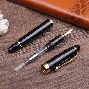 German Man Pen Huashilai Brands X450 Logotipo personalizado Bolígrafos de cobre sólido de metal de lujo de alta calidad Pluma estilográfica ejecutiva - Product Image 4