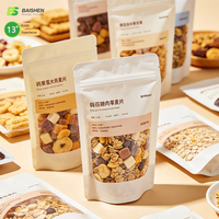 Emballage alimentaire biodégradable personnalisé avec fermeture éclair, résistant à l'humidité, en PE/VMPET, pour aliments pour bébés et nouilles