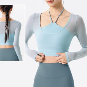 Survêtement d'entraînement ajusté à manches longues avec design bicolore - Product Image 5