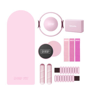 Venta al por mayor entrenamiento de fuerza de silicona mancuernas levantamiento Fitness <span class=keywords><strong>Kit</strong></span> de silicona antideslizante Barbell Pilate Yoga Mat <span class=keywords><strong>Kit</strong></span> - Product Image 5