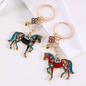Colgante de Bolsa de Estilo Chino para Parejas, Amuleto de la Fortuna Instantánea, Llavero de Caballo de Doble Cara - Product Image 1